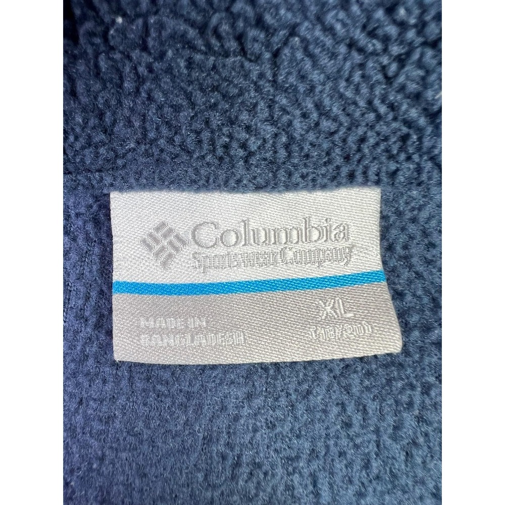 Columbia Fleece Jacket Youth XL 18/20 Blue Colorblock Omni Heat Full Zip - Picture 6 of 10